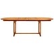 preview thumbnail 18 of 42, vidaXL Garden Dining Table (59.1"-78.7")x39.4"x29.5" Solid Acacia Wood