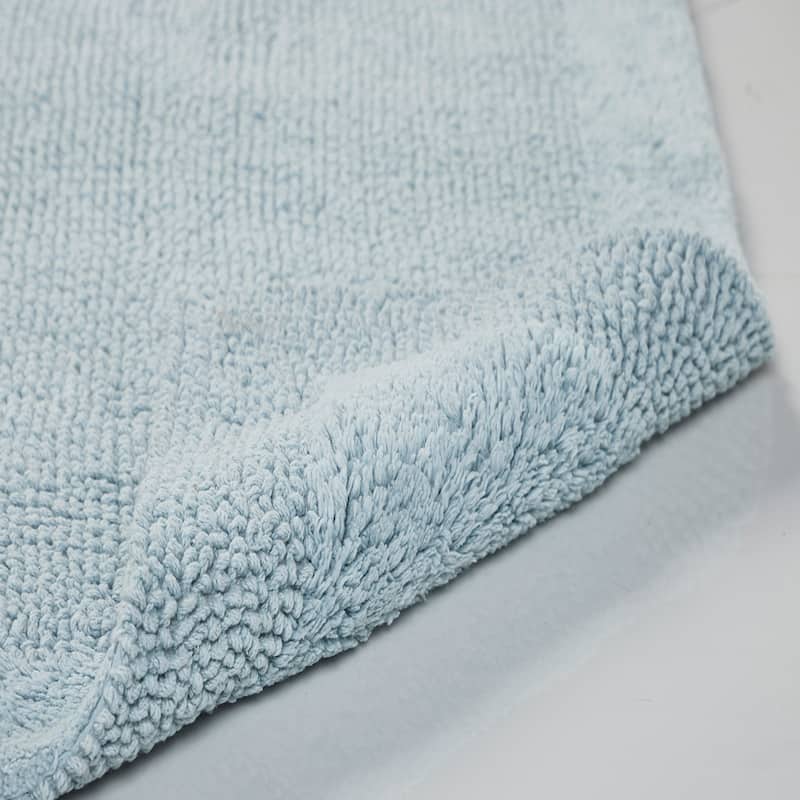 Better Trends Bath Rugs Set 100% Cotton Tufted Soft Water Absorbent Bathroom Rug for Shower, Sink Bath Mats Edge Collection