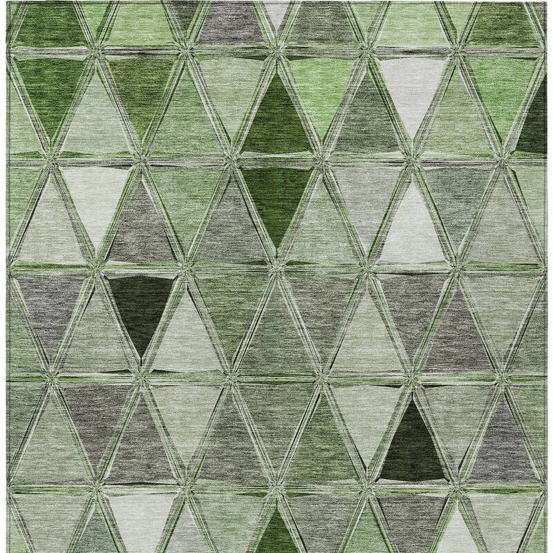 HomeRoots Geometric Transitional Rectangle Outdoor Rug