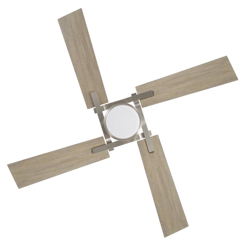 GetLedel 56" 4-Blade DC Motor Dimmable LED Ceiling Fan with Remote Control and Light Kit