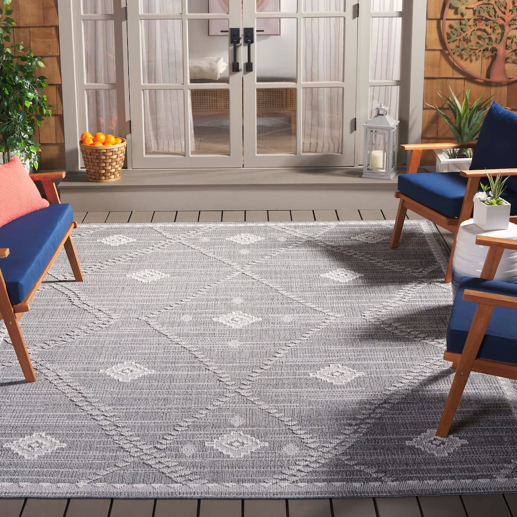 SAFAVIEH Global Dervla Moroccan Boho Tribal Indoor/ Outdoor Waterproof