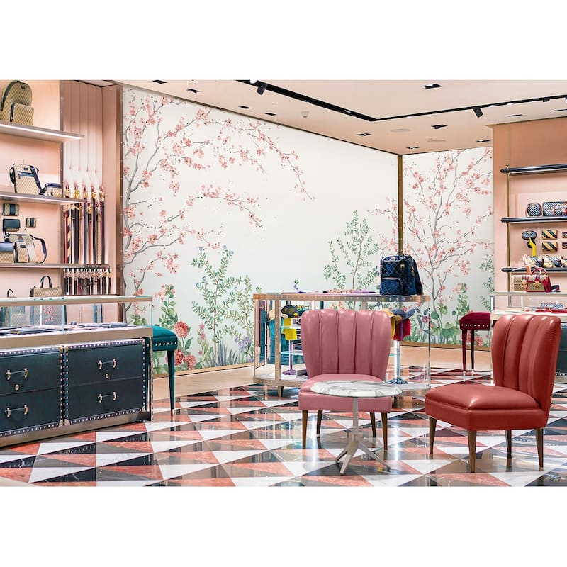 Blossom Pastel Garden Wallpaper Mural