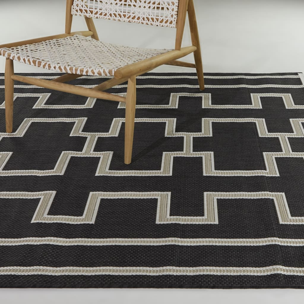 Holst Geometric Patio Indoor/Outdoor Area Rug