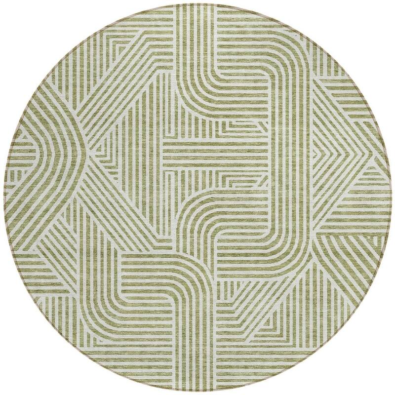 HomeRoots Abstract Transitional Rectangle Outdoor Rug