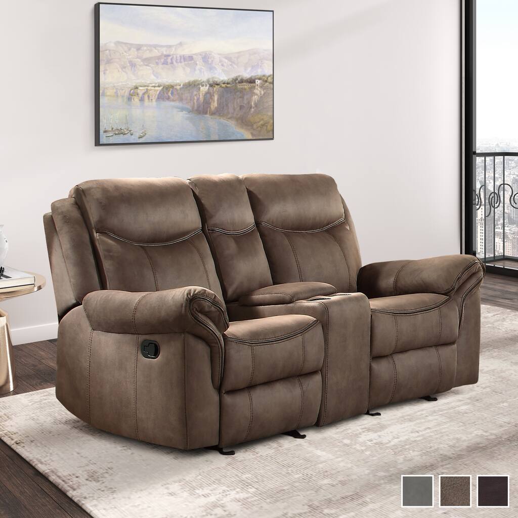 Freemont & Park Brisa Manual Double Glider Reclining Loveseat