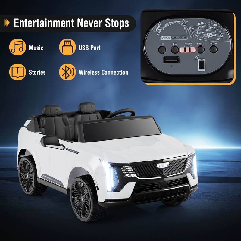 Costway 2 Seater Ride on Truck with Remote Control 3 Speeds LED Lights - See Details