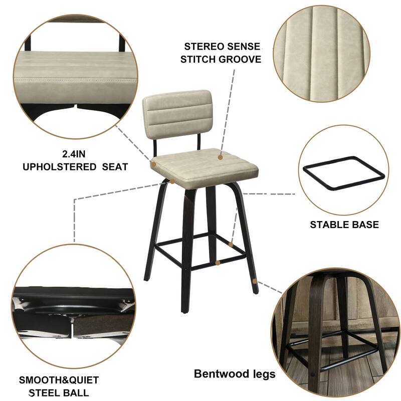 Swivel Bar Stools Bentwood Counter Height Bar Stools