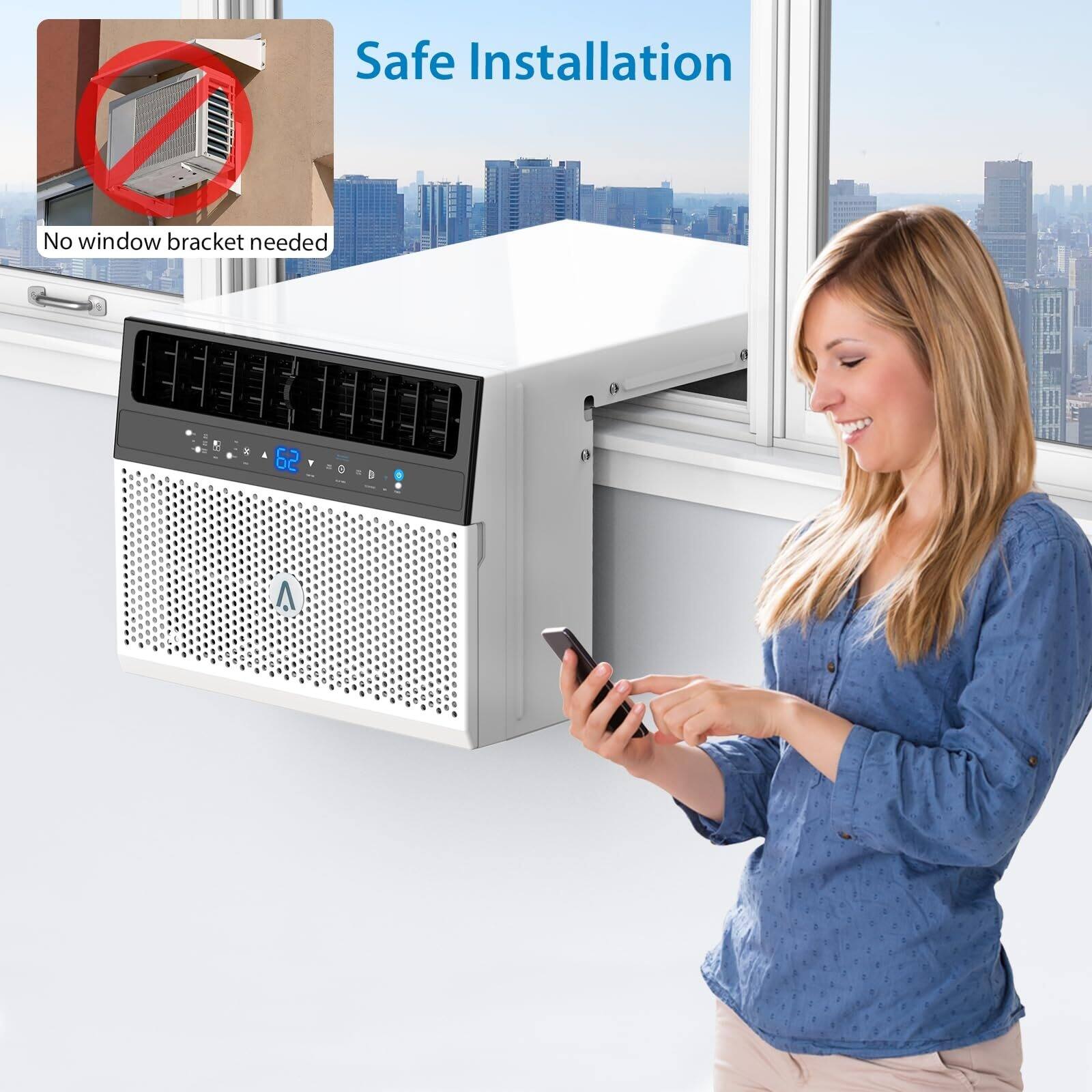 6000 BTU Window Air Conditioner,ac window unit with Washable Filter On Sale Bed Bath