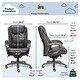 preview thumbnail 3 of 12, Serta Baxter Big and Tall Smart Layers Ergonomic Executive Office Chair, Black/ Gray