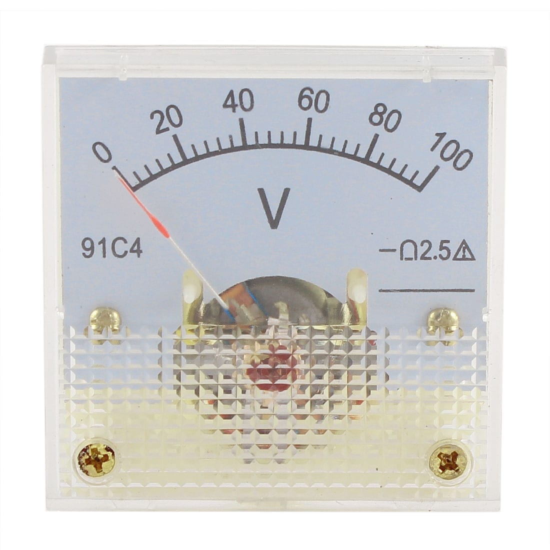 91C4 DC 0-100V Analog Panel Voltmeter Voltage Meter Measuring