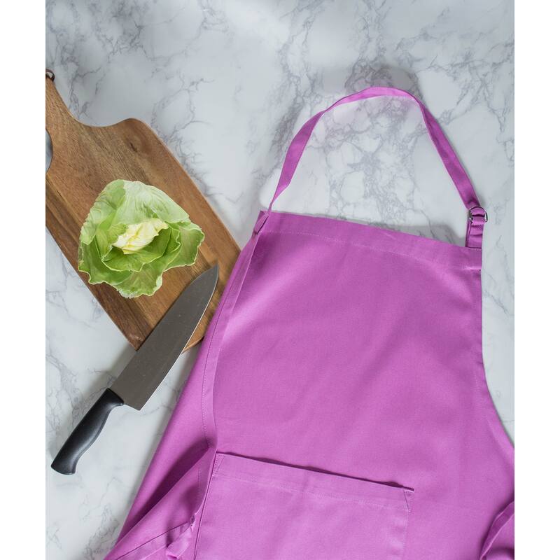 Unisex Cotton Kitchen Chef Apron - 32" - Orchid Purple