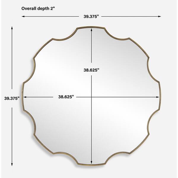 Uttermost Gearing Up Bronze Mirror - 39.375'' H X 39.375'' W X 2'' D