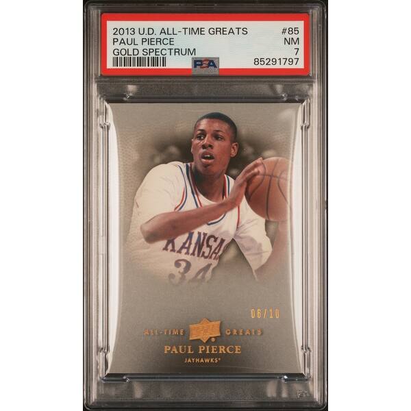 Paul Pierce 2013 Upper Deck Gold Spectrum Basketball Card #85 Graded PSA 7  6/10 - Black - 8'6" x 11'6" - Bed Bath & Beyond - 40999427