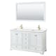 Option White / White Cultured Marble Top / Brushed Gold