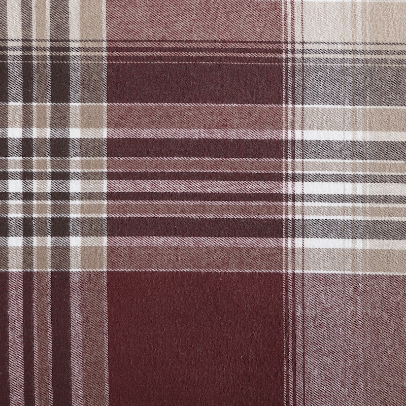 Eddie Bauer Cotton Flannel/Shearling Reverse Throw Blanket
