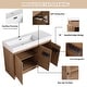 preview thumbnail 26 of 61, BNK 24/30/48/60 inch Freestanding Resin Sink Bathroom Vanity with Soft Close Door and Adjustable Shelf