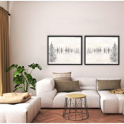 'Monoscape V-II' 2 Piece Canvas Wall Art Set by Karen Biery