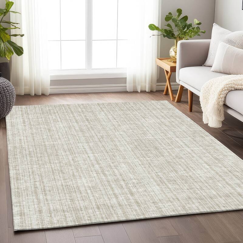 Premium Washable Super Soft Striped Mayfield Rug - Ivory - 9' x 12'