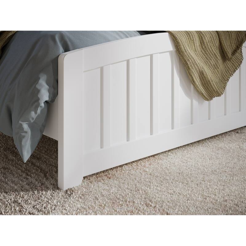 Quincy Solid Wood Low Profile Platform Bed with Matching Footboard