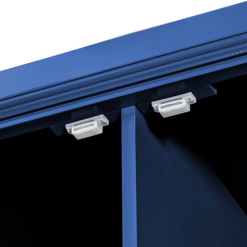 Roomfitters Kitchen Pantry Organizers and Storage Kitchen Cabinet, Hutch with Microwave Stand, 4 Drawers, Spice Racks