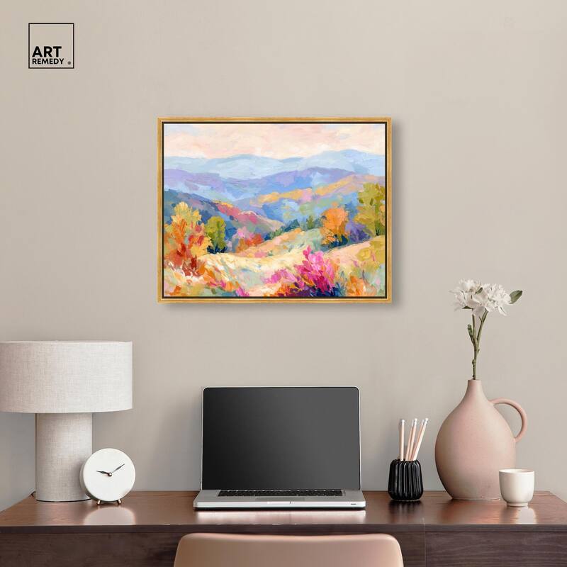 Colorful Valley II Canvas by Art Remedy