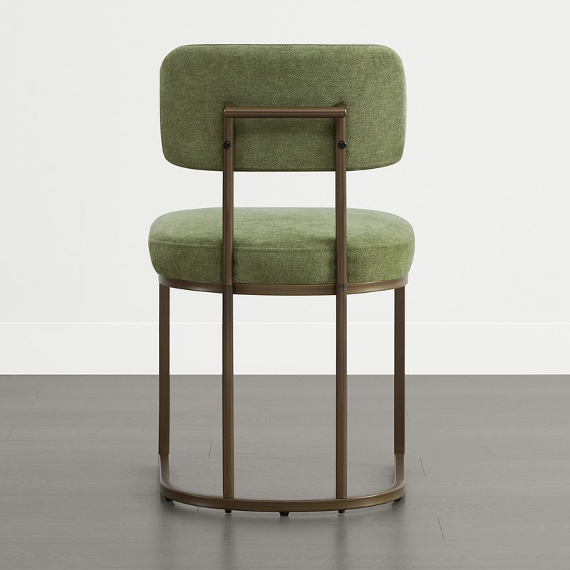 Spruce & Spring Arthur Dining Chair Set with Brass or Black Frame