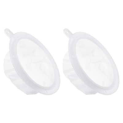 2Pcs 5.4" O.D. 100 Mesh Food Filter Strainer Fine Mesh Filters Strainers White