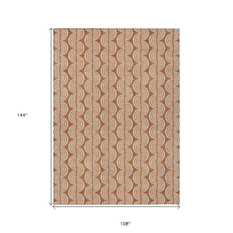 HomeRoots Ogee Transitional Rectangle Outdoor Rug