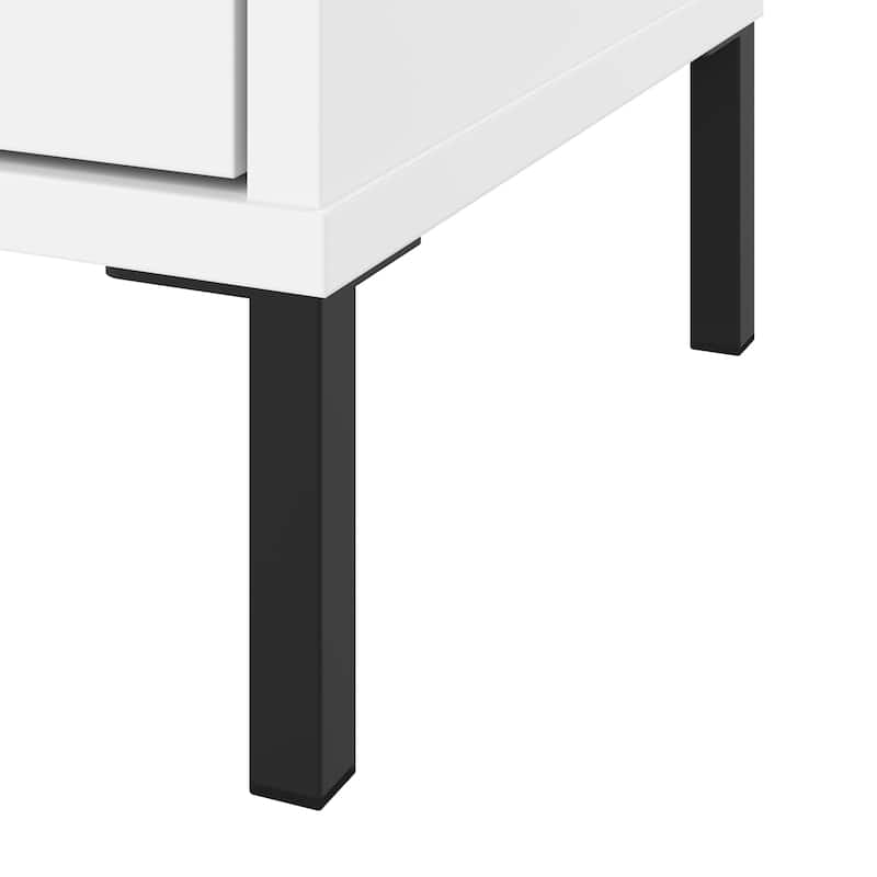 Salinas Small Storage Cabinet with Doors and Shelves by Bush Furniture