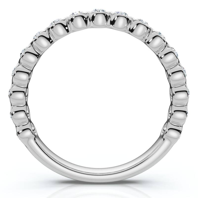 Bliss Diamond 1/2Ct Diamond Wedding Ring Channel Set Gold or Platinum Lab Grown EF/VS