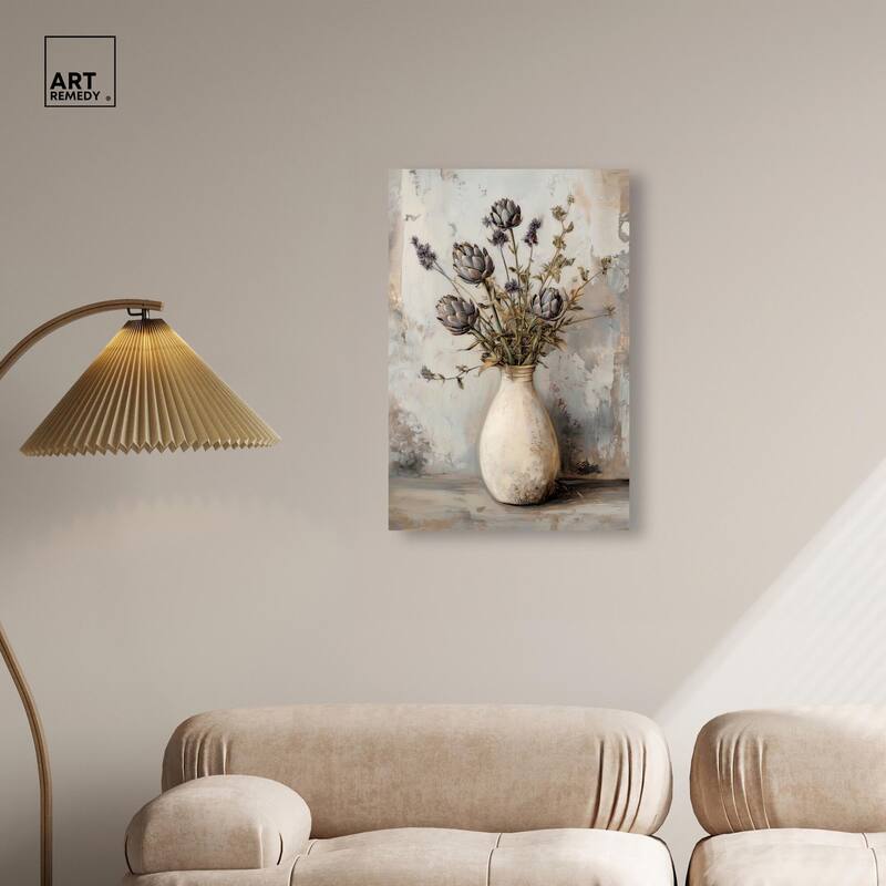 Artichoke Glory Canvas by Art Remedy, Gallery Wrapped
