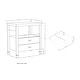 preview thumbnail 2 of 14, Painted Wood Storage Nightstand with Brass Accents by East at Main