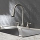 preview thumbnail 7 of 11, Belanger EBE78WBN2 Non-Metallic Two-Handle Pull-Down Kitchen Faucet, Brushed Nickel