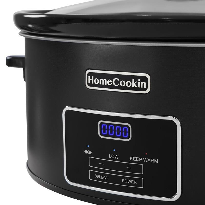 Homecookin 6,7 Quart Digital Display Programmable Slow Cooker