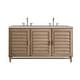 preview thumbnail 1 of 21, James Martin Vanities Portland 60" Double Vanity, Whitewashed Walnut