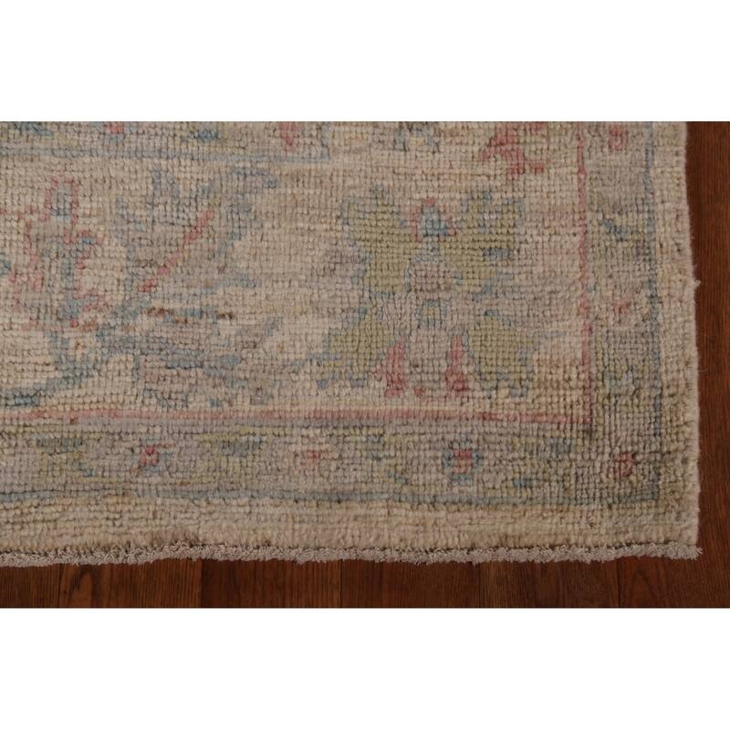 Vegetable Dye Oriental Oushak Turkish Rug Hand-Knotted Wool Carpet - 5'10"x 8'8"