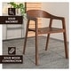 preview thumbnail 20 of 53, Rivo Mid-Century Modern Solid Oak Wood Accent Dining Chair with Open Back for Dining Room, Living Room and Kitchen