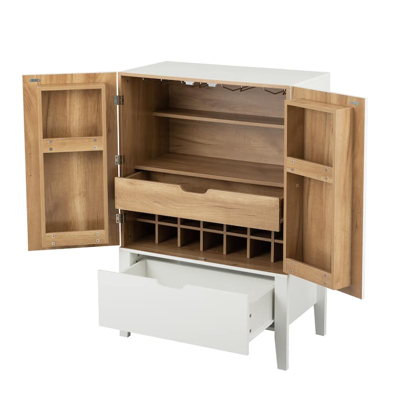 Wooden Cabinet Sideboard with Wine Racks