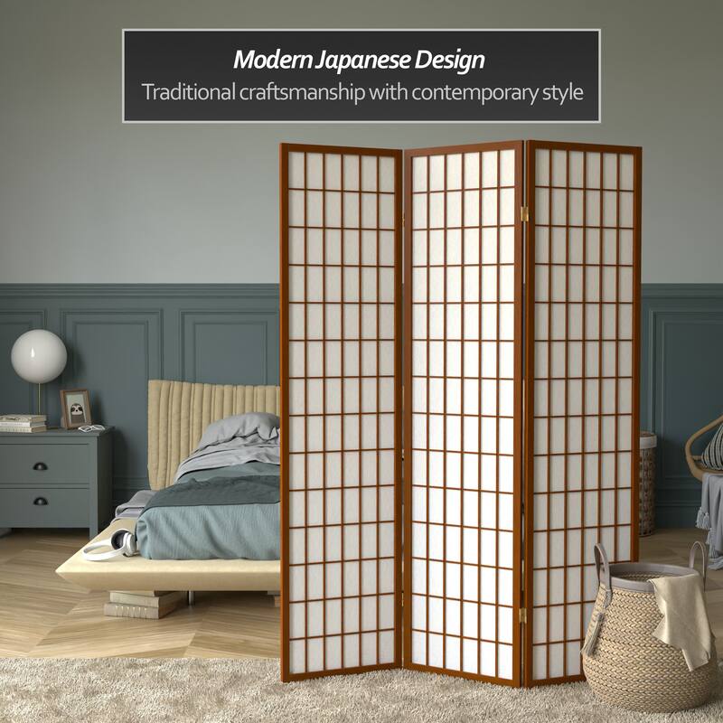 Wood and Rice Paper Windowpane Shoji Screen (China)
