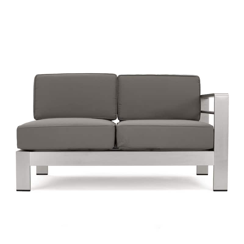 Cape Coral 7 Piece Dining Set and Sofa Set and 4pc Chat Set and Fire Pit and 2 Chaise Lounges by Christopher Knight Home