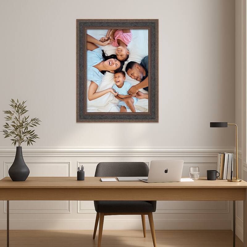 Attic Aged Picture Frame, Photo Frame