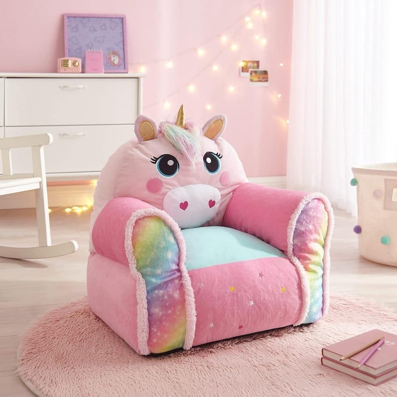 Heritage Kids Unicorn Figural Bean Bag Chair