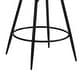 preview thumbnail 47 of 61, Swivel Bar Stools Set Of 2/3/4, Metal Bar Stools, Modern Upholstered Bar Stools For Kitchen Island - 20.3"W X 20.3"D X 39"H