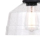 preview thumbnail 12 of 14, Beloit Farmhouse Kitchen Island Mini Pendant Ceiling Light Clear Seeded Glass