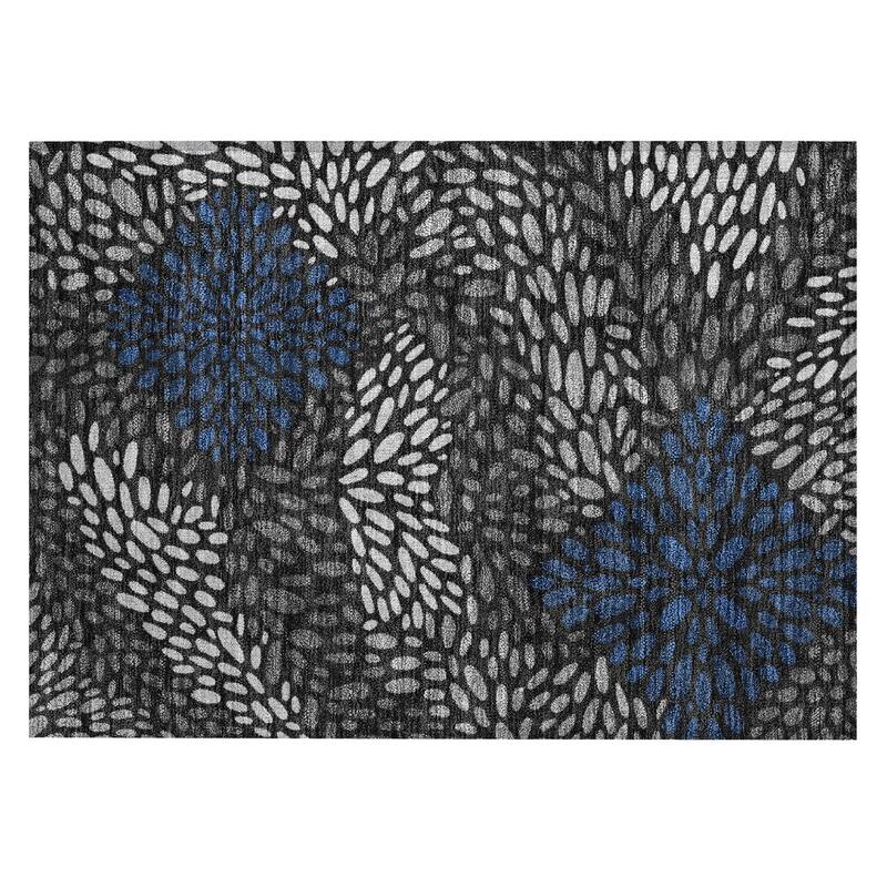 Machine Washable Indoor/ Outdoor Modern Genoa Chantille Rug