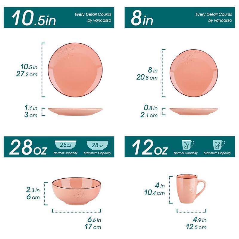vancasso Navia 16-piece Stoneware Dinnerware Set (Service for 4)