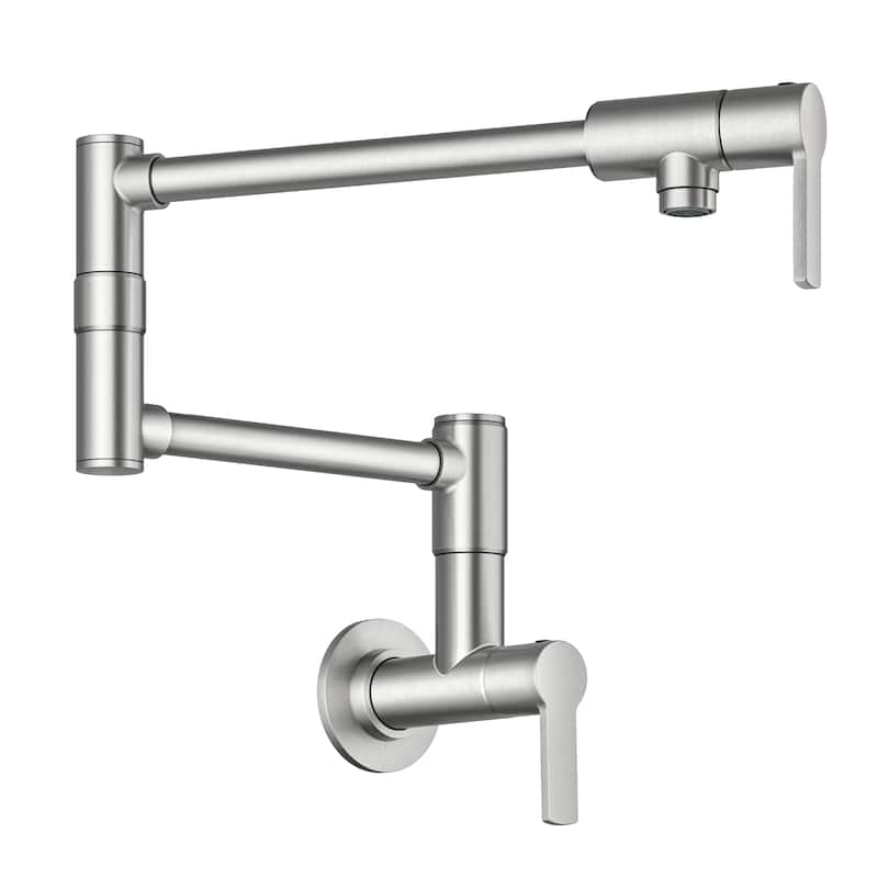 KRAUS Oletto Wall Mount Pot Filler Kitchen Faucet with Retractable Arm