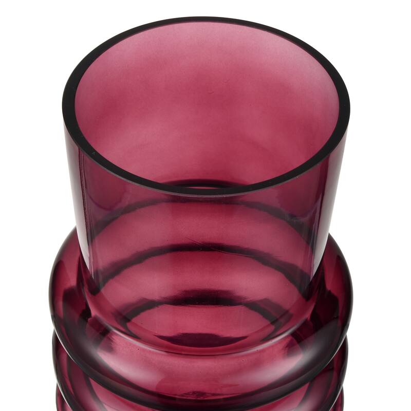 Elk Home Oria Maroon Finish Glass 5.5 Inch Wide Vase