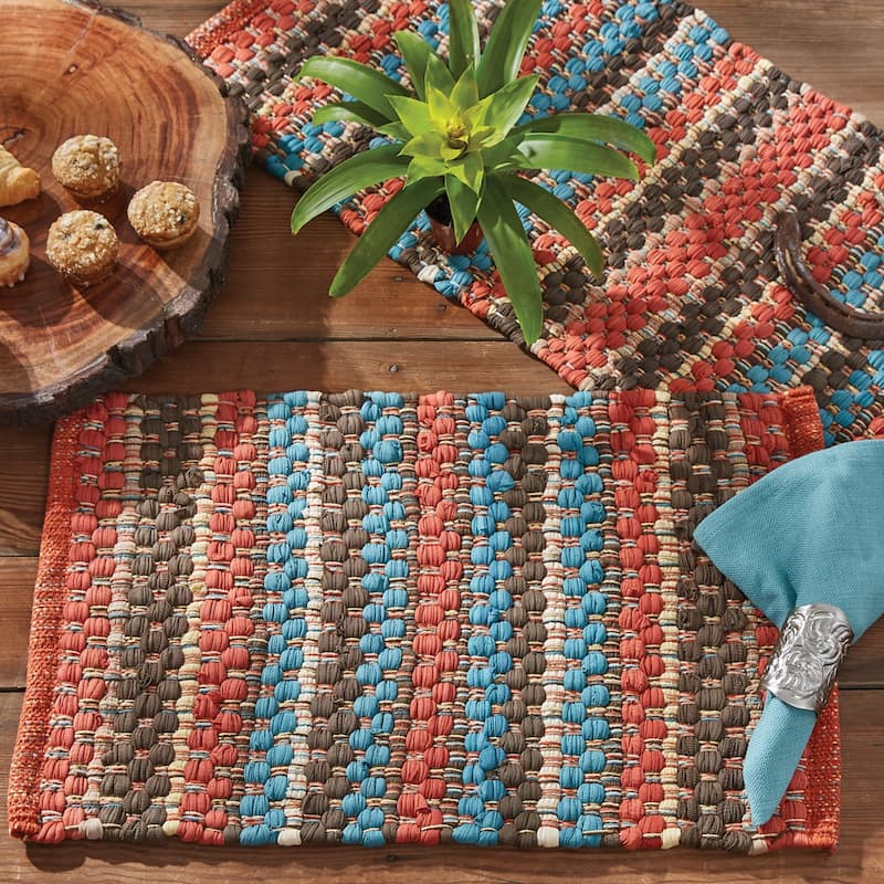 Park Designs Santa Fe Chindi Table Runner 13" X 54" - 13" X 54"