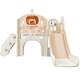 preview thumbnail 3 of 15, Climbing Crawling Playhouse Freestanding Arch Tunnel With Slide Ring Toss Basketball Hoop Toy Storage Organizer